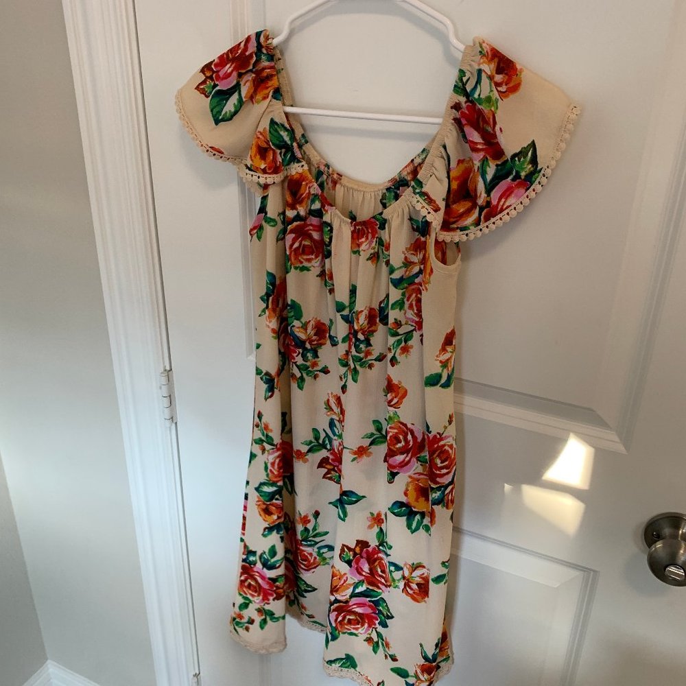 Nordstrom floral off the shoulder dress